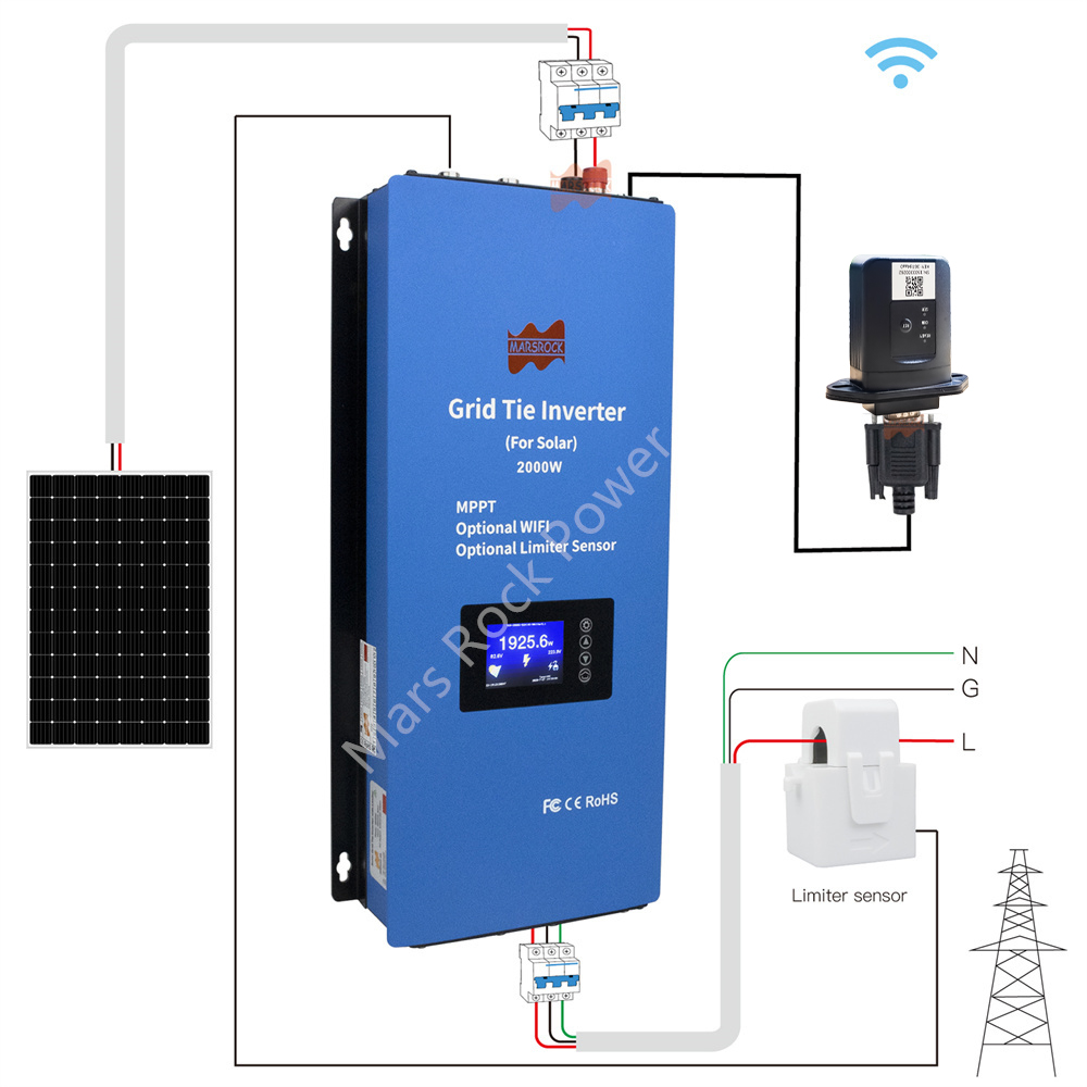 Micro-onduleur solaire 2000W 2 - Grid Tie Inverter Limiter 2000W avis et prix